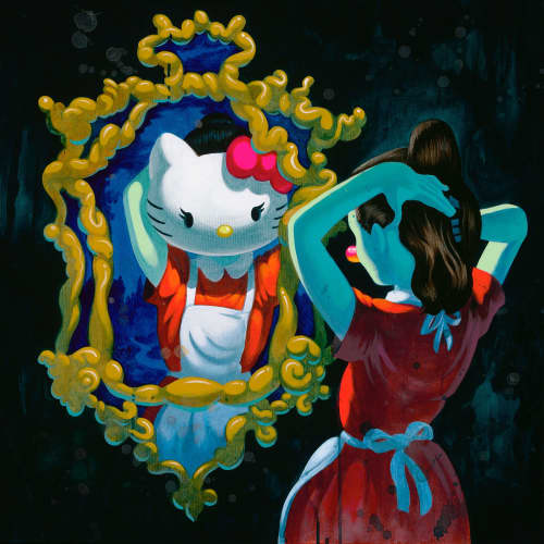 Who Is the Cutest Girl? medium painting | Oil And Acrylic Painting in Paintings by Victor Castillo | Los Angeles in Los Angeles. Item made of canvas & synthetic