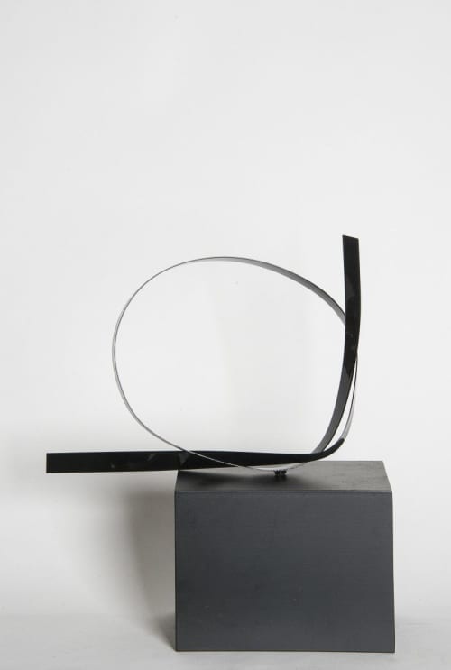 Steel Black 8 | Sculptures by Joe Gitterman Sculpture. Item composed of steel