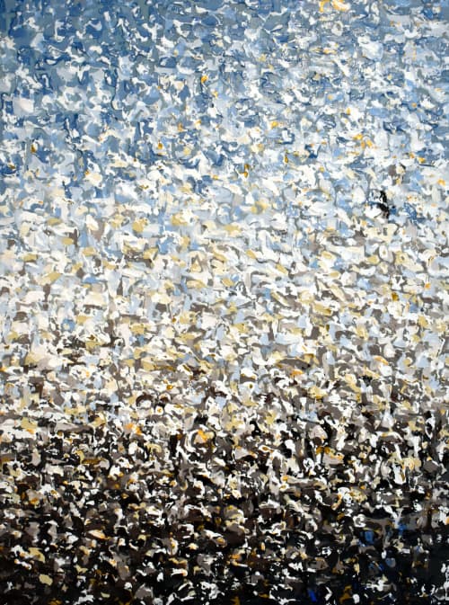 Emergence I | Oil And Acrylic Painting in Paintings by DANIELA PASQUALINI. Item made of synthetic