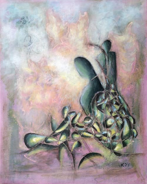 Fairy World: Secrets of Magical Devices | Oil And Acrylic Painting in Paintings by Lena Kolambet. Item made of canvas works with contemporary & modern style