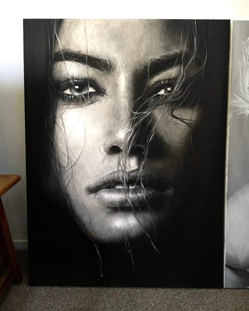 Save My Soul | Oil And Acrylic Painting in Paintings by JEREMIAH. Item composed of paper