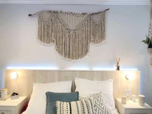Macrame Wall Hanging | Wall Hangings by Creating Knots by Mandy Chapman. Item made of cotton with fiber