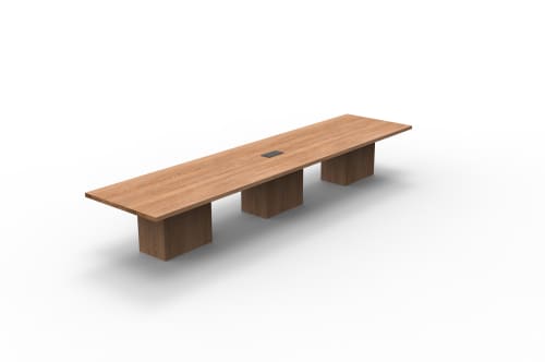 European White Oak Conference Table | Tables by Toncha Hardwood. Item made of oak wood