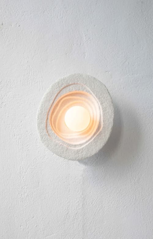 MushLume Terrace Sconce - Journey Inward Small | Sconces by MushLume Lighting. Item works with contemporary style