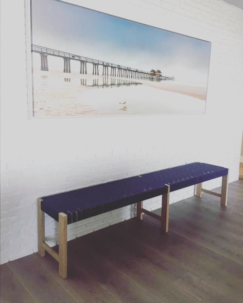 Kurdig Bench | Benches & Ottomans by Blak Haus Furniture. Item made of wood