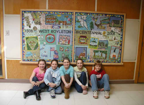 Mosaic | Public Mosaics by Cynthia Fisher | Major Edwards Elementary in West Boylston