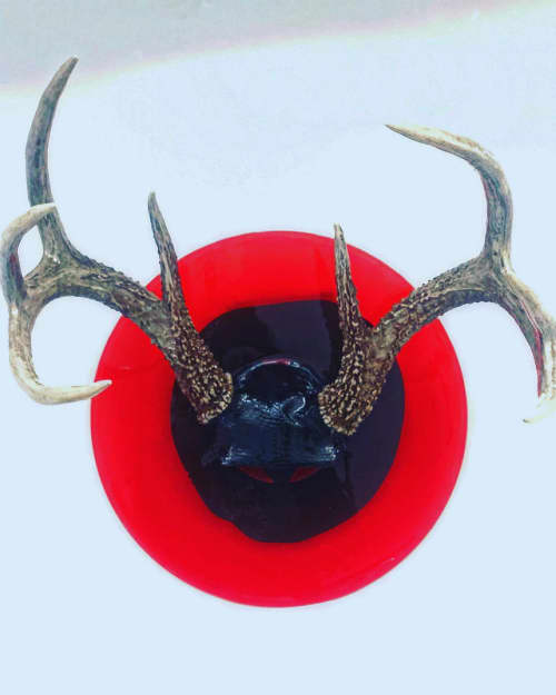 Record Mount Deer Horn - Accessories | Ornament in Decorative Objects by Gypsy Mountain Skulls