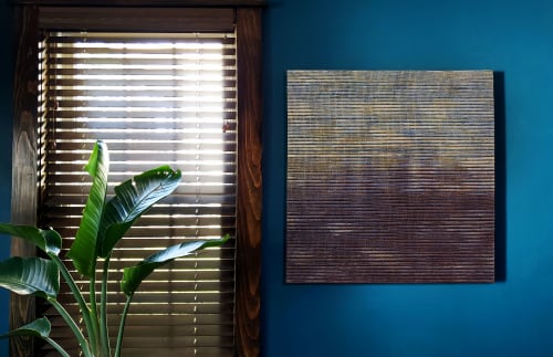 Horizon Mist | Tapestry in Wall Hangings by Jessie Bloom Studio. Item composed of linen