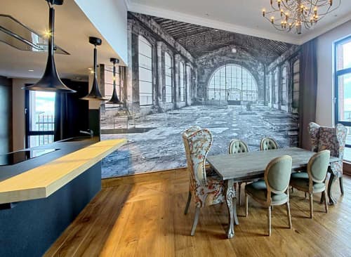 Industrial Chic | Wallpaper in Wall Treatments by Affreschi & Affreschi. Item made of paper