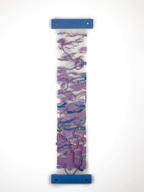 Column | Tapestry in Wall Hangings by Renata Daina. Item made of oak wood & cotton compatible with mid century modern and contemporary style