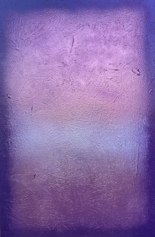'Amythyst' | Paintings by Christina Twomey Art + Design. Item made of canvas compatible with minimalism and contemporary style