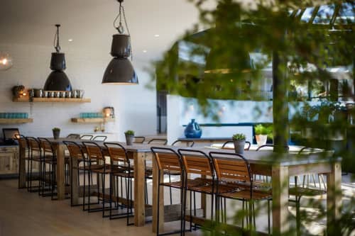 Potting table | Communal Table in Tables by Craft-B | 601 Queen's RD in London. Item composed of wood and stone