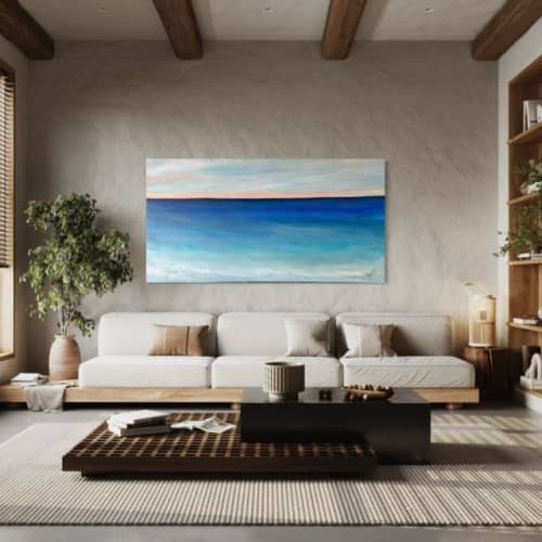 Coming Home - 36 X 60 inches | Oil And Acrylic Painting in Paintings by Leticia Demeuse