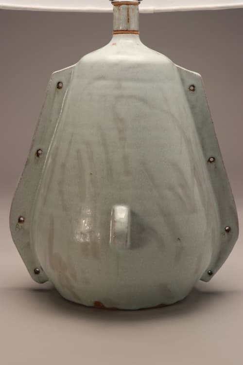 Queenstown | Table Lamp in Lamps by Don Ryan. Item composed of linen and stoneware in minimalism or contemporary style