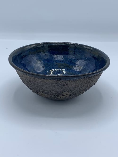 Porcelain Bowl with Unique Finishes | Dinnerware by Falkin Pottery. Item composed of ceramic in mid century modern or contemporary style