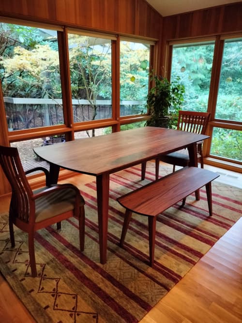 Westervelt Dining Set | Dining Table in Tables by Briteside Woodworks. Item made of oak wood