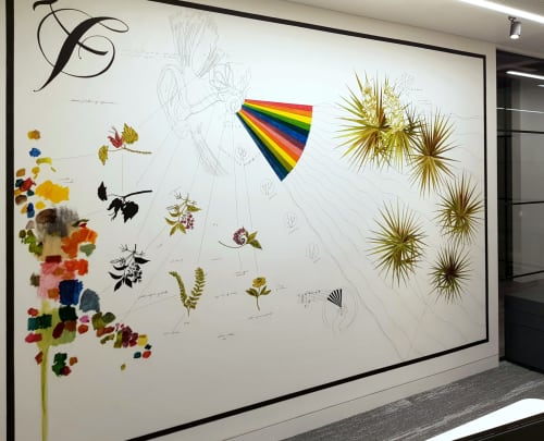 Mural: 'SYNESTHESIA' | Murals by Sketchbook Murals by Matt Collier | Universal Music in London
