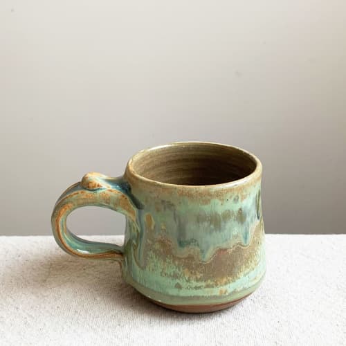 Espresso Cup-Lichen | Drinkware by Keyes Pottery. Item made of stoneware