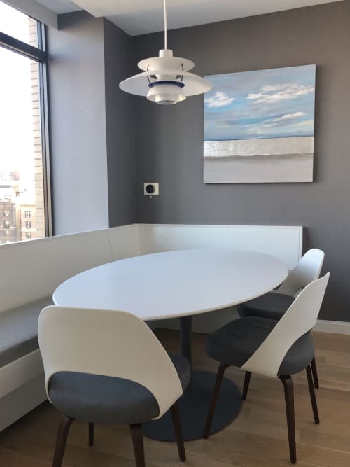 Time to Reflect | Mixed Media by Benna Holden. Item made of canvas compatible with contemporary and coastal style