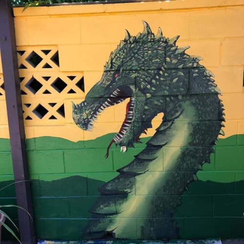 Dragons | Murals by Josh Scheuerman | Duffy's Tavern in Salt Lake City. Item composed of synthetic