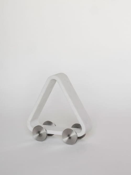 Velocimano 6 | Sculptures by gumdesign. Item made of metal with marble works with contemporary style