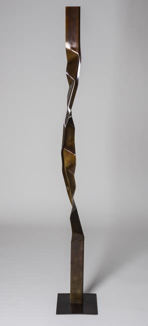 Zig Zag 1 | Sculptures by Joe Gitterman Sculpture. Item made of bronze