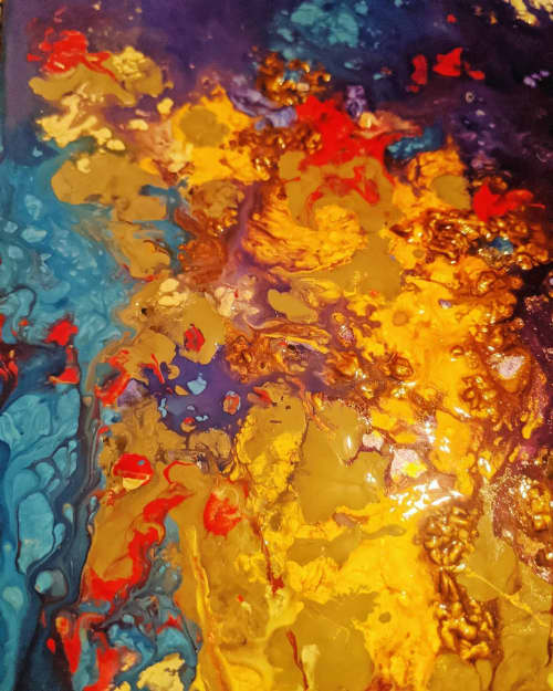 Abstract Painting | Oil And Acrylic Painting in Paintings by Soulscape Fine Art + Design by Lauren Dickinson. Item made of canvas