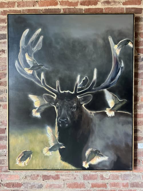 Veil of Twilight | Oil And Acrylic Painting in Paintings by Amanda Gough Fine Art. Item composed of canvas in country & farmhouse or rustic style