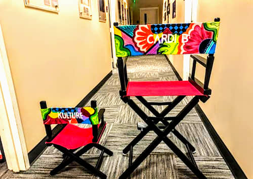 Cardi B & Kulture's Director Chairs | Folding Chair in Chairs by Christine Crawford | Christine Creates. Item made of synthetic