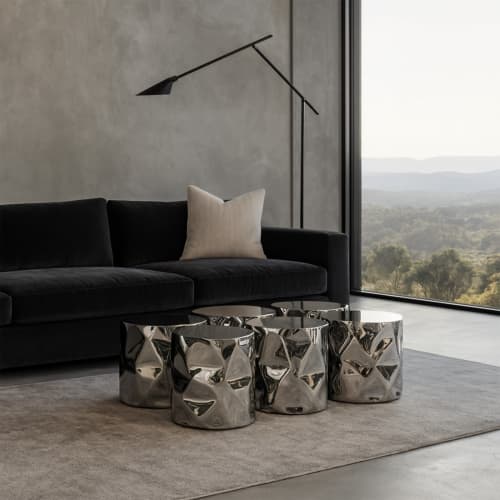 Steel Coffee Table Set of 6 — Tronco, Nitush Aroosh | Tables by Nitush Aroosh. Item made of steel