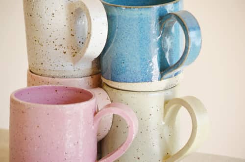 Large Ceramic Mug - Made To Order | Drinkware by Elizabeth Bell Ceramics. Item composed of ceramic