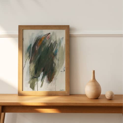 Naturlig Nød | Mixed Media by Molly Mortensen. Item composed of canvas in minimalism or contemporary style