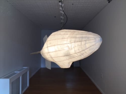 Zeppelin Lamp | Pendants by Pedro Villalta. Item made of steel & paper