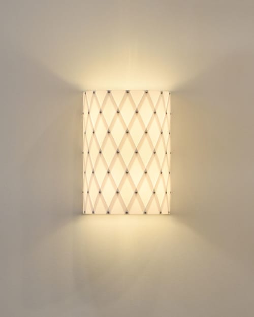 Diamond Grid Wall Light 30 | Sconces by ADAMLAMP. Item composed of synthetic in minimalism or contemporary style