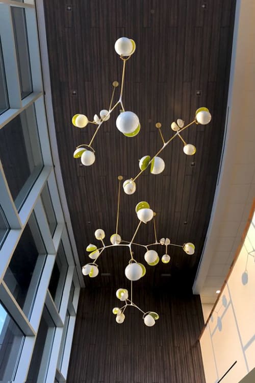 Blossom Chandelier | Chandeliers by Neptune Glassworks. Item composed of brass & glass