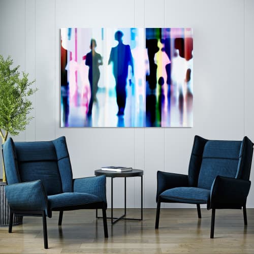 Humanblur XII | Prints by Sven Pfrommer. Item made of synthetic compatible with urban style