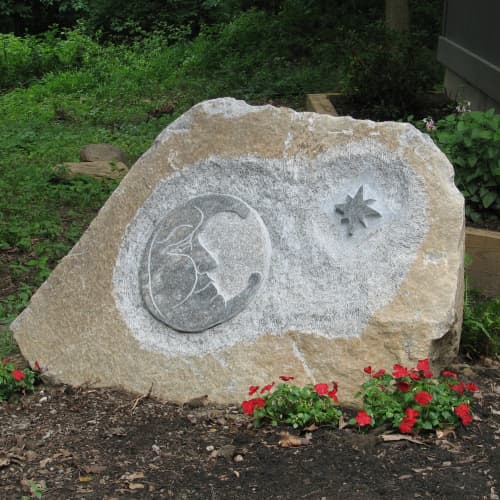 Nightsky | Public Sculptures by Rock and A Soft Place Studios | Rock and A Soft Place Studio in Poughquag. Item made of stone