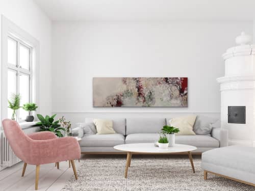 Holding Hands Along The Shore 🔴 | Oil And Acrylic Painting in Paintings by Darlene Watson Abstract Artist