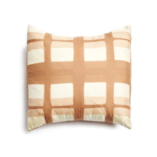 Melo Gold Silk Pillow | Pillows by Studio Variously. Item in contemporary or modern style