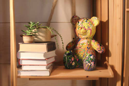 Neo Bear | Sculptures by Anastasiia Krykun. Item in contemporary style