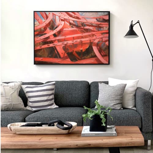 "Descent" ~ Painting | Oil And Acrylic Painting in Paintings by Michael Kerbow. Item made of canvas works with contemporary & urban style