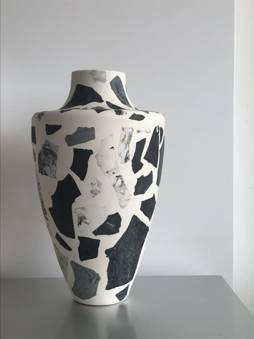 Terrazzo Monochrome | Vase in Vases & Vessels by Natascha Madeiski. Item made of ceramic