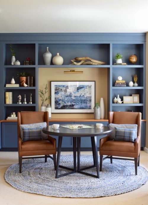 Built-In Library | Furniture by Bainbridge Island Woodworks | Private Residence, Bainbridge Island in Bainbridge Island