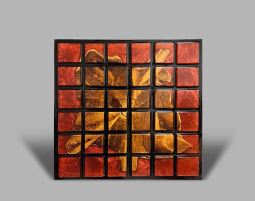 Resin and Wood 3D Wall Art - Acacia Tree Root Wall Decor | Wall Sculpture in Wall Hangings by Carlberg Design. Item composed of wood and synthetic in contemporary or eclectic & maximalism style