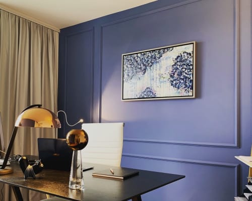 The power of blue | Oil And Acrylic Painting in Paintings by Elena Parau