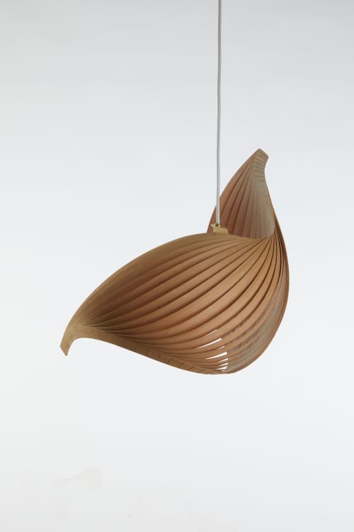 Wing bamboo | Pendants by Studio Vayehi. Item composed of maple wood compatible with minimalism and contemporary style