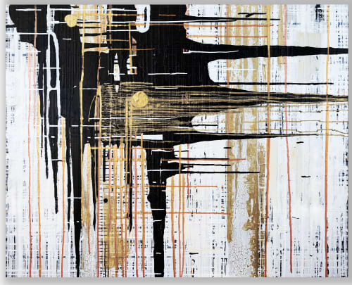 Cracked Earth Number 12 | Oil And Acrylic Painting in Paintings by Kari Souders. Item composed of canvas and synthetic in minimalism or contemporary style