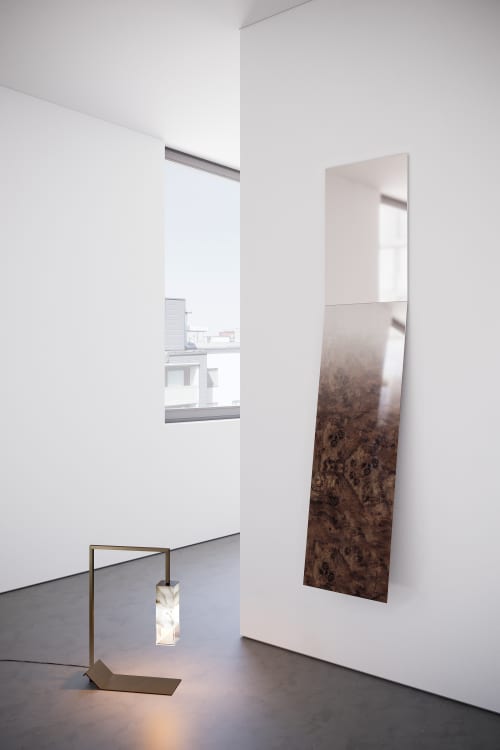 Mirror/Zero Fading Wood Revamp 02 | Decorative Objects by Formaminima. Item made of walnut & glass compatible with contemporary style