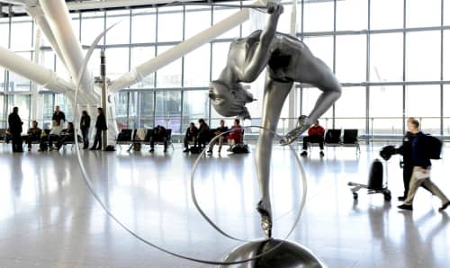 POISE | Public Sculptures by Eleanor Cardozo. Item made of bronze with synthetic