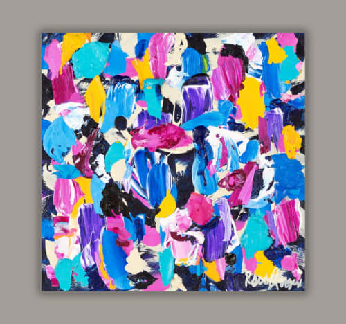 Color Bite II | Oil And Acrylic Painting in Paintings by Robin Jorgensen. Item composed of canvas